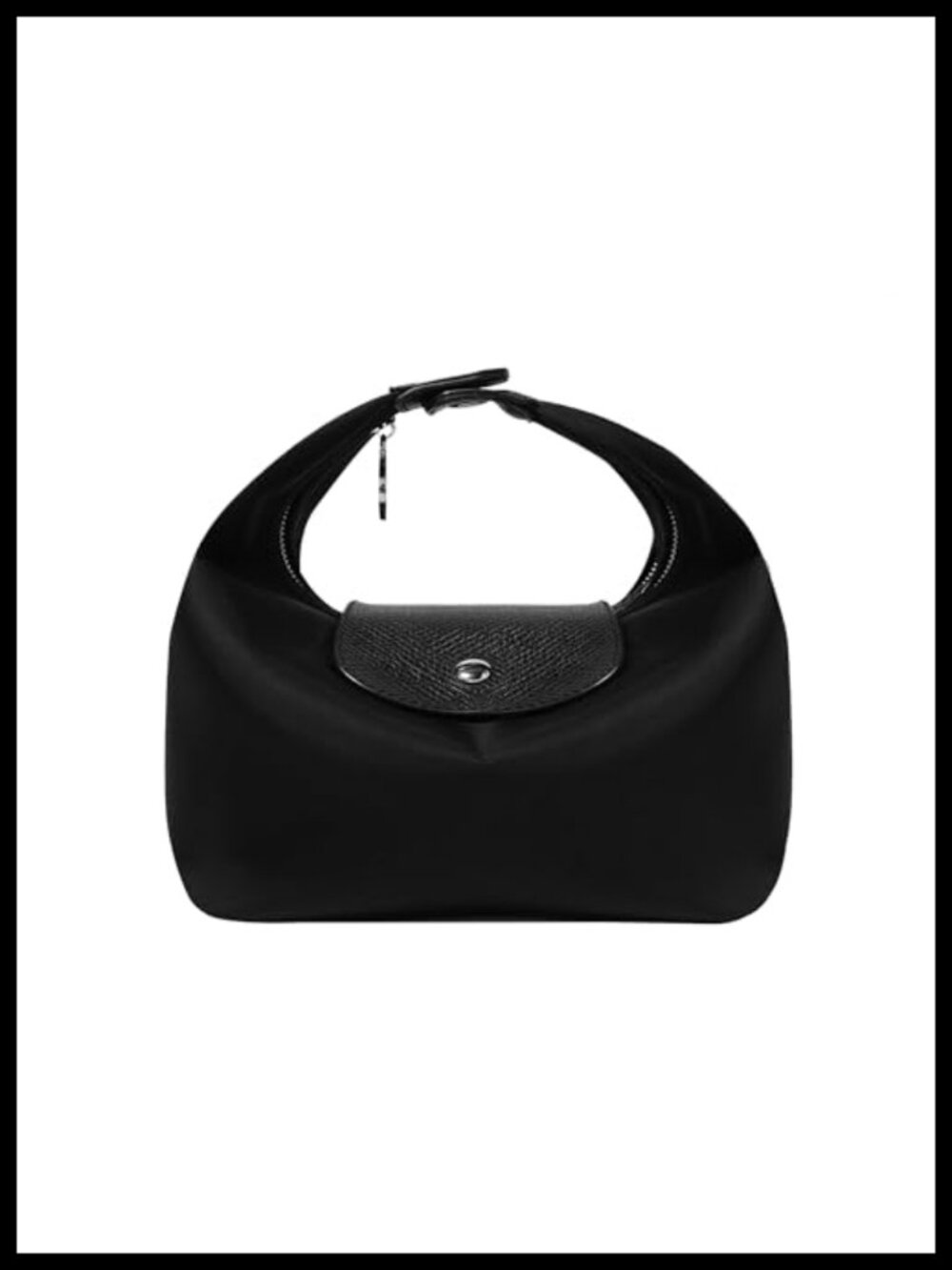 Women's Nylon Crossbody Bag Crescent Shoulder Purse with Two Straps